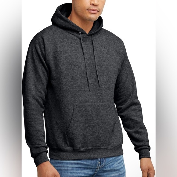 Hanes Men's Charcoal Hoodie Size 4XL - Picture 1 of 5